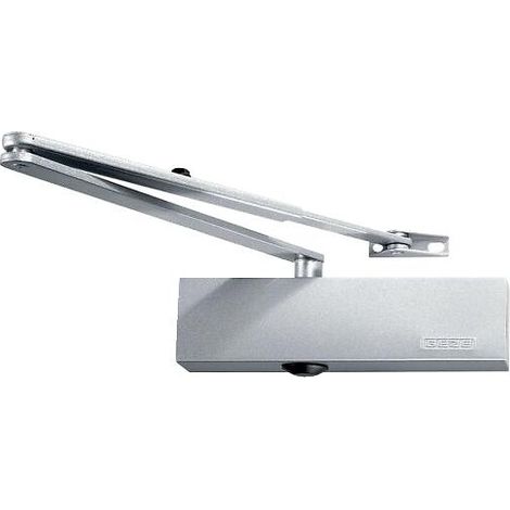 Geze – Ferme-porte avec bras compas TS 2000 NV – Finition blanc 9010 – Force de fermeture 1154 – Pour portes lourdes jusqu'à 120kg