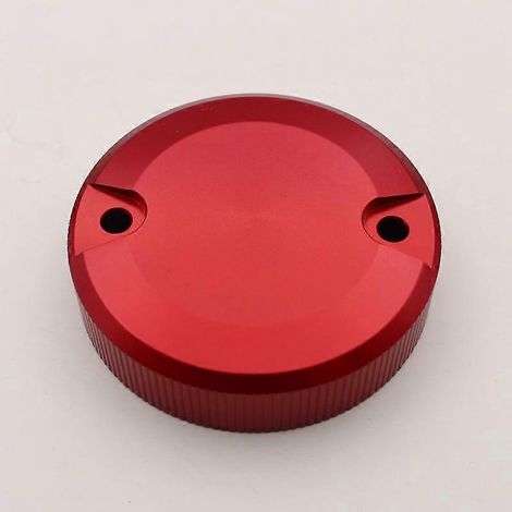 Modification de moto, bouchon de pompe à frein CNC, bouchon de réservoir de carburant, bouchon de réservoir d'huile de pompe à poussoir direct, couvercle de pot rond, accessoires de couvercle en allia (1/5)