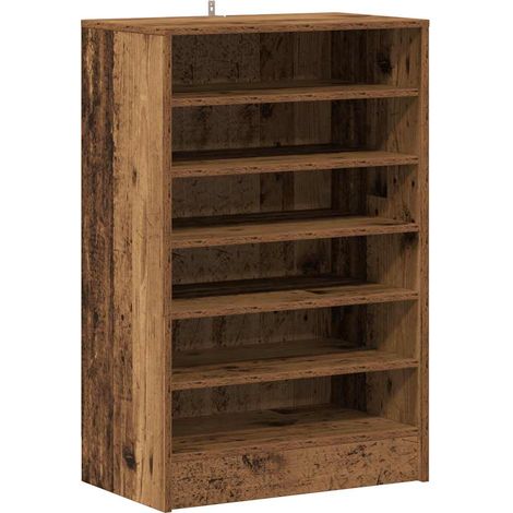 Maison Exclusive - Scarpiera Legno Antico 60x35x92 cm in Legno Multistrato
