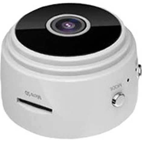 Caméra de surveillance Wi-Fi à distance 1080p HD avec vision nocturne infrarouge, format compact, grand angle de vision et haute sensibilité, idéale pour la maison (modèle A9 blanc). (1/5)