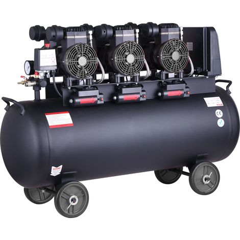 Compresor de aire profesional con certificado CE SILENCIOSO, 150 litros 4.5 cv 8 Bares