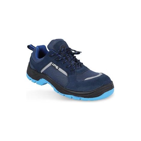 Zapato de seguridad WORKFIT "Level" (protección S1 PL SR FO) con puntera reforzada y suela antideslizante – Talla 43