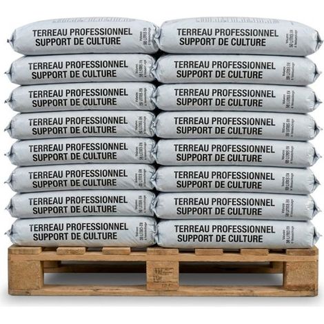 Palette de 20 sacs de 50L de substrat gazon pour regarnissage de pelouses Florivert NEG01645-20x500 (1/5)