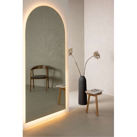 Skeppsvik miroir avec lumière couleur argent. (1/5)