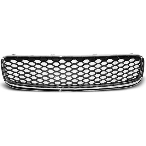 Grille de calandre pour Audi TT 8N de 1999 a 2006 look Sport Chrome et noir-27318035 (1/2)