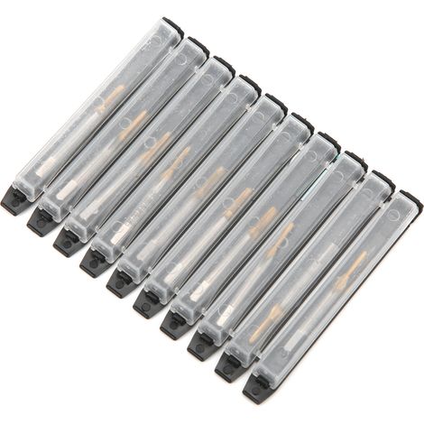 Jeu de 10 forets tarauds HSS acier au cobalt M1.7 x 0.35, outillage industriel professionnel pour filetage précis. (1/5)