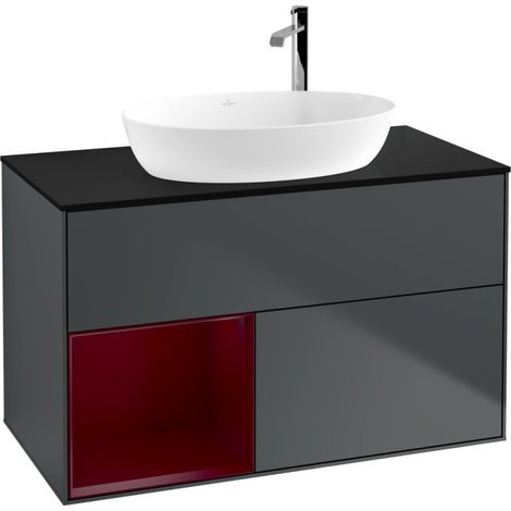 Villeroy & Boch F892HBHG Meuble sous-lavabo Finion F89 (1/2)