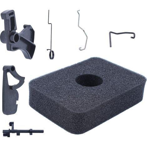 Kit de gachette de papillon de carburateur, tige, interrupteur, arbre, ressort, compatible avec tronçonneuse STIHL 017 018 MS 170 180, remplace 17211-ZE1-000 (1/5)