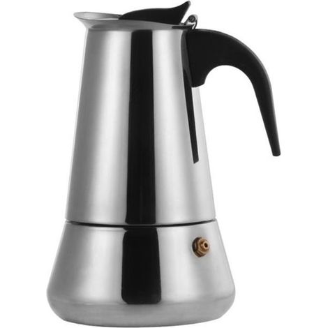450Ml Cafetière Italienne Induction En Inox Moka Pot - 9 Petites Tasses (1/4)