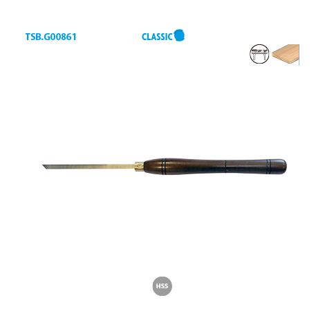 Leman – Bédane de tournage HSS 10 mm – Accessoire pour tour à métaux – Usinage épaulements et saignées – Outil de calibrage précis
