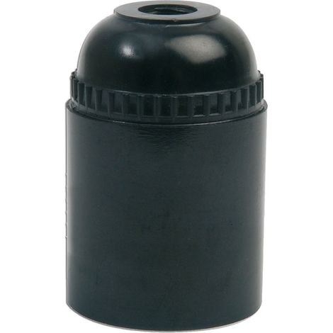 Schwarzer thermoplastischer Lampenhalter E-27 SIMON IL552910