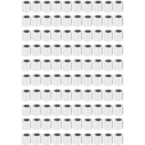 Manchon à boucle de sertissage en aluminium - - Trou rond M6 - Durable - 100 pièces - Haute résistance (1/4)
