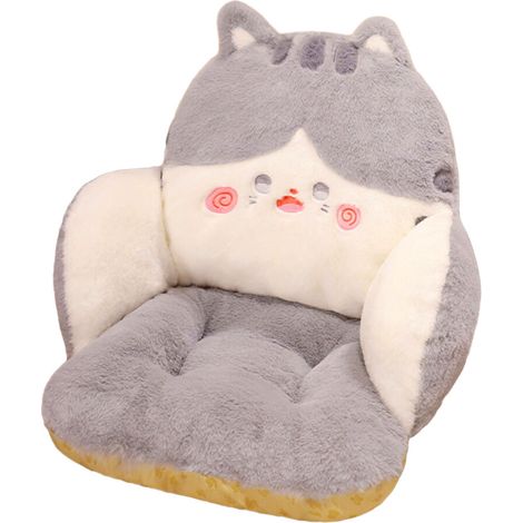 Cuscino di supporto lombare a forma di animale, cuscino a forma di gatto L