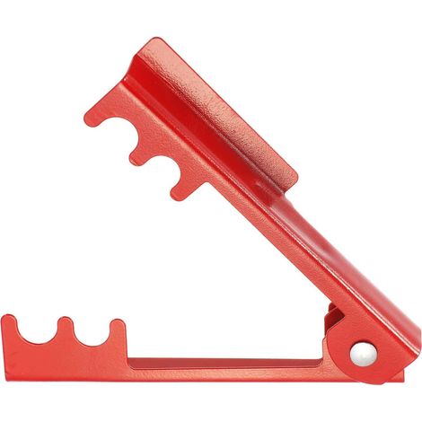 Herramienta para quitar espinas de rosal (1 pieza, 14 cm, roja) – Removedor metálico de espinas y hojas de rosal (1/5)