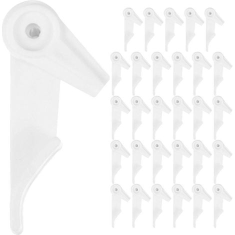 30 Deckenscheibenbefestigungen, Kunststoffzubehör – 4,70 x 2,00 x 1,80 cm (1/4)