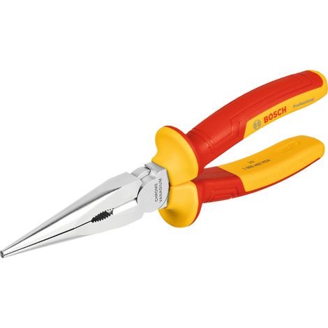 Bosch PRO Plier VDE Long Nose Pliers straight 200mm 1600A02NE3 (1/4)