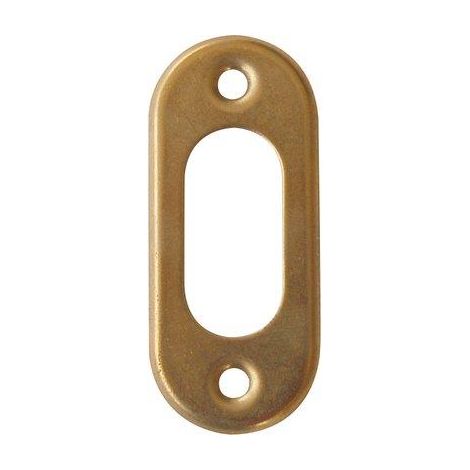 MOSTRINA OVALE FORO OVALE 06027 CISA - OTTONE MM 54X23 CF=PZ 2- 5 confezioni