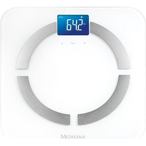 Balance d'analyse corporelle Medisana BS430 connect 40422 Plage de pesée (max.): 180 kg blanc 1 pc(s) Q863421 (1/4)