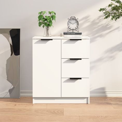 vidaXL Credenza Bianca 60x30x70 cm in Legno Multistrato (1/5)