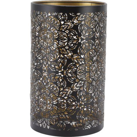 Abat-jour cylindrique en fer forgé E27 E26 – Hauteur 20cm, largeur 12cm – Décoration moderne pour maison et hôtel (1/5)
