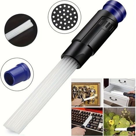 Accessoire universel pour aspirateur (1 pièce) —Tête de brosse d'aspiration compacte pour le nettoyage de la maison et de la voiture (1/5)
