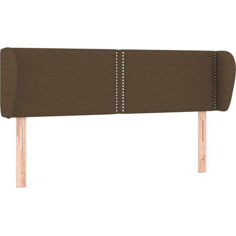 Maison Exclusive - Cabecero de tela gris oscuro 147x23x78/88 cm (1/5)