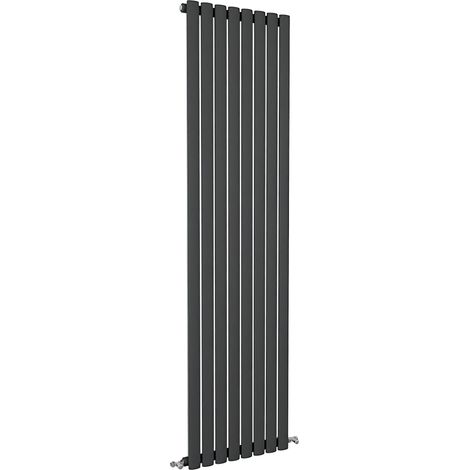 SKY Bathroom Oval Column Radiator Vertical 1800x472mm Single Anthracite