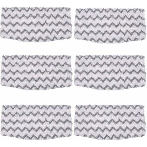 6er-Pack Ersatz-Mikrofaser-Wischmopppads für S1000 Hartbodenreiniger, kompatibel mit Shark Dampfmopp-Modellen S1000A, S1000, S1000C und S1000WM