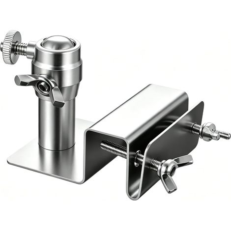 Support de gouttière compatible avec S340 E30, support de panneau solaire réglable en acier inoxydable avec cardan en aluminium, installation sans perçage, pour appareils photo