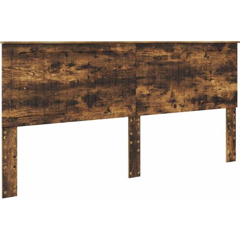Tête de lit Chêne fumé 200 cm Bois d'ingénierie (1/5)