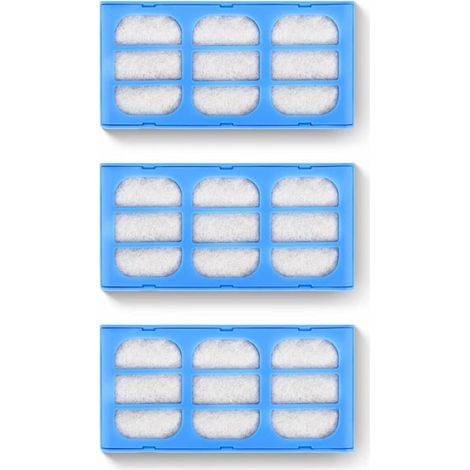 Lot de 3 filtres de rechange compatibles avec les fontaines à eau pour chats Catmates. (1/4)