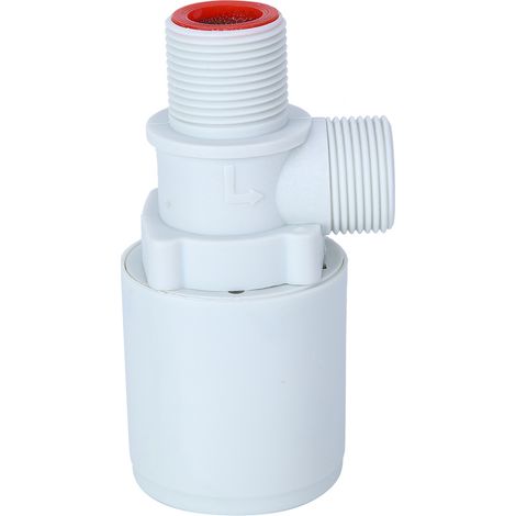 Vanne de contrôle automatique du niveau d'eau 3/4 po, vanne à bille flottante en plastique à entrée supérieure intérieure pour réservoirs d'eau, châteaux d'eau et piscines (1/5)