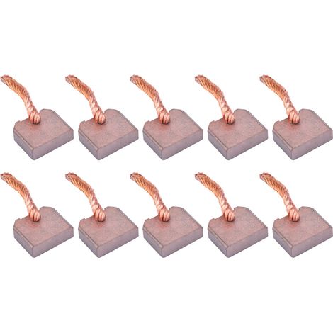 10 Pièces Balais Charbon Compatibles Démarreur Auto FT-128 J458, Dimensions 8x25x21mm (1/5)