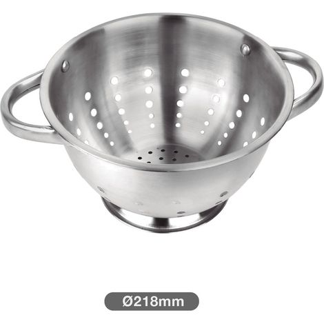 Escurridor con asas acero inox Ø26cm