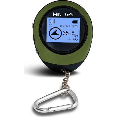 Mini GPS, perfect for hiking, portable tracker displays coordinates, altitude, and speed. (1/5)