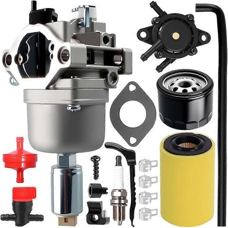 Kit de carburateur pour tracteur tondeuse John Deere D110, D100, LA125, LA115 et E110 (moteurs 17,5 ch, 19,5 ch et 21 ch) - Références : 796031, 594201 et 591334 (1/5)