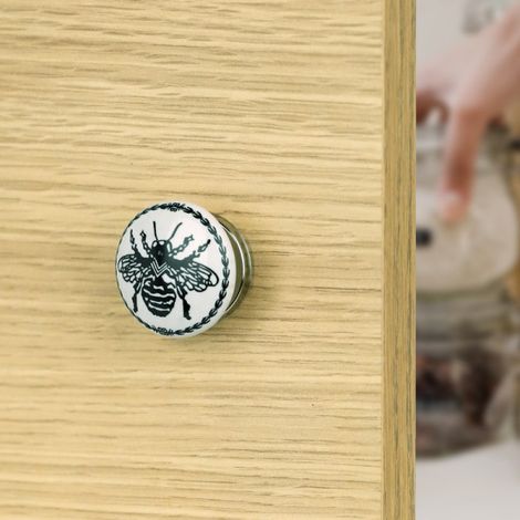 Ouvre&Déco – Bouton de meuble ABEILLE, Porcelaine Ø35 mm (1/5)
