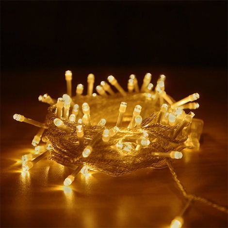 Guirlande lumineuse LED pour sapin de Noël 10 m 100 lumières Blanc chaud (1/3)