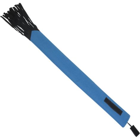 Protecteur de Queue de Cheval Anti-Pluie Respirant en Polyester avec Franges Bleues (1/5)