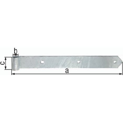 Ladenband B.60mm L.1200x60mm S.8mm STA TZN D.20mm rd GAH
