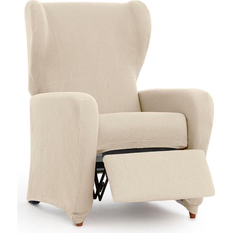 Housse de Fauteuil de Relaxation Universelle et Polyvalente – Housse de Fauteuil Couleur écru Protecteur Facile à Placer pour Le Dossier, l'assise et Les Bras (1/5)