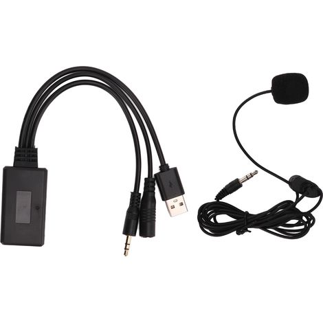 Adaptateur de remplacement pour câble auxiliaire Bluetooth, microphone et mains libres pour voiture Cooper Z4 E60 E63 E64 E66 E81 E90 (1/5)