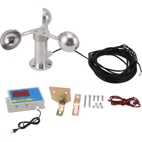 Anémomètre pour Grue à Tour - Dispositif d'Alarme Vent avec Contrôleur de Vitesse 220V pour Station Météo et Applications Ferroviaires (1/5)