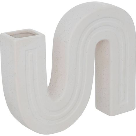Soliflore in ceramica olme h24,8cm bianco - Atmosphera créateur d'intérieur