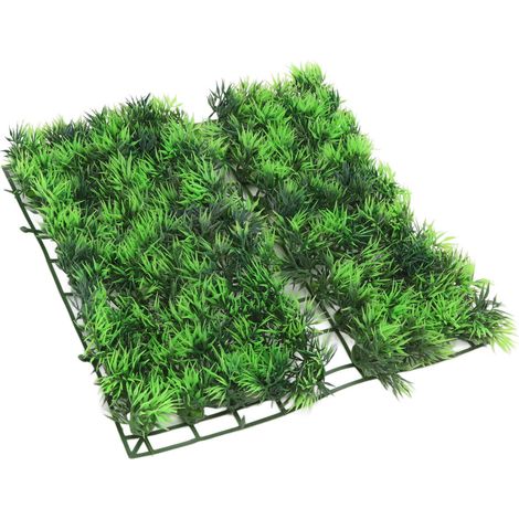 Tapis d'herbe artificielle en plastique vert pour aquarium, décoration pour aquarium à poissons et tortues, centre commercial (1/5)