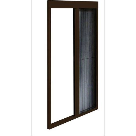 ZANZARIERA OPERA PLISSE 120X240CM ORIZZONTALE MARRONE