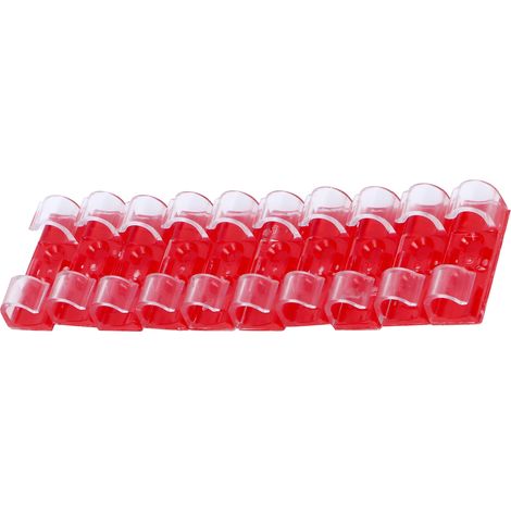 20 attaches-fils adhésives transparentes pour câbles, clips de bureau organisateur, fixations discrètes pour rangement (1/5)