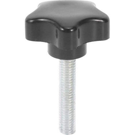 Bouton de serrage à tête étoilée M8 x 40 mm, poignée en métal et plastique pour une fixation sécurisée (1/4)