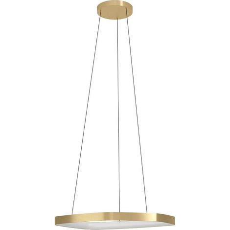 Lampe suspendue Vallerosa aluminium, LED brossé en laiton en acier 25,2W 3000K H: 110 cm Ø58 cm (1/3)
