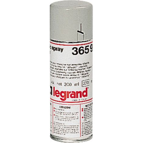 aérosol de peinture - pour retouche - ral7035 - 150 ml - legrand 036597
